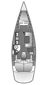 Plan: Yacht Charter Kroatien Segelyacht Bavaria 42 Match - Oluja