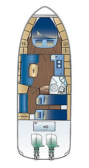 Plan: Yacht Charter Kroatien Motoryacht Bavaria 33 Sport HT