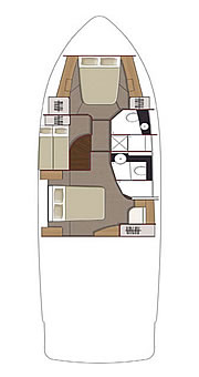 Plan Motoryacht Sealine T50