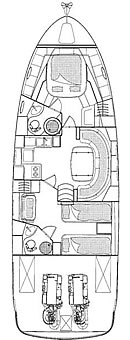 Plan: Yacht Charter Kroatien Motoryacht Bavaria 42 HT - Helena