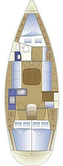 Plan: Yacht Charter Kroatien Segelyacht Bavaria 36 - Sibilia