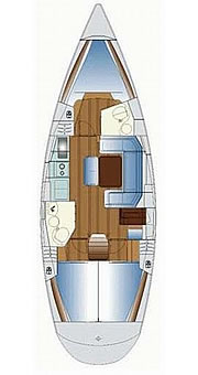 Plan: Yacht Charter Kroatien Segelyacht Bavaria Cruiser 40 | Leonardo II
