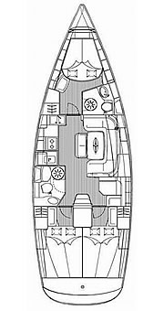 Plan: Yacht Charter Kroatien Segelyacht Bavaria Cruiser 39 | Monroe