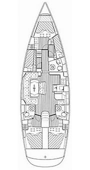 Plan: Yacht Charter Kroatien Segelyacht Bavaria Cruiser 50 | Miranja IV