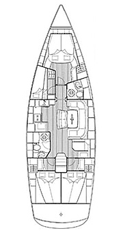 Plan: Yacht Charter Kroatien Segelyacht Bavaria Cruiser 46 | Felicitas