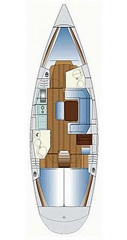Plan: Yacht Charter Kroatien Segelyacht Bavaria Cruiser 40 | Catch Me