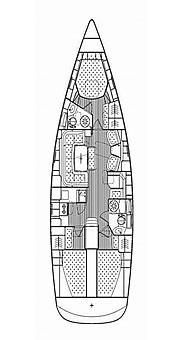 Plan: Yacht Charter Kroatien Segelyacht Bavaria Vision 44 | Dancer