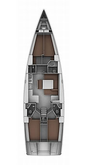 Plan: Yacht Charter Kroatien Segelyacht Bavaria Cruiser 45 | Aries