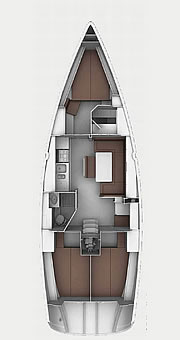 Plan: Yacht Charter Kroatien Segelyacht Bavaria Cruiser 40 S | Vamos