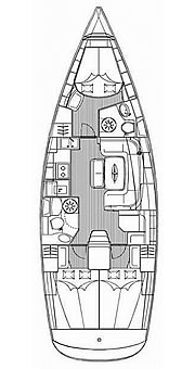Plan: Yacht Charter Kroatien Segelyacht Bavaria Cruiser 39 | Anna Maria