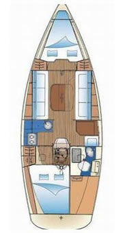 Plan: Yacht Charter Kroatien Segelyacht Bavaria Cruiser 31 | Tina