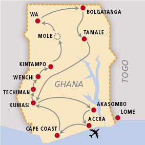 Ghana Afrika Reise, Afrika Trekking, Abenteuer Reise