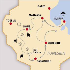 Tunesien, Douz, Sahara, Afrika Reise, Afrika Trekking