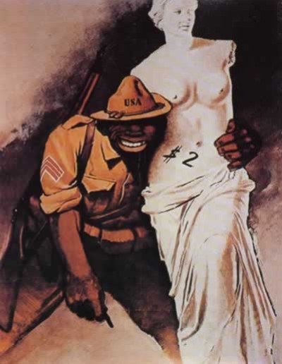 Anti-American Propaganda Placard