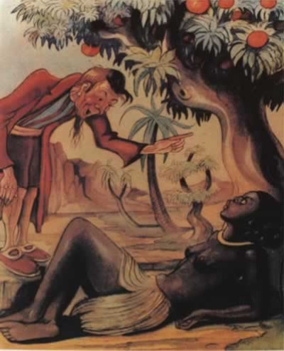 Moor girl under the magic tree