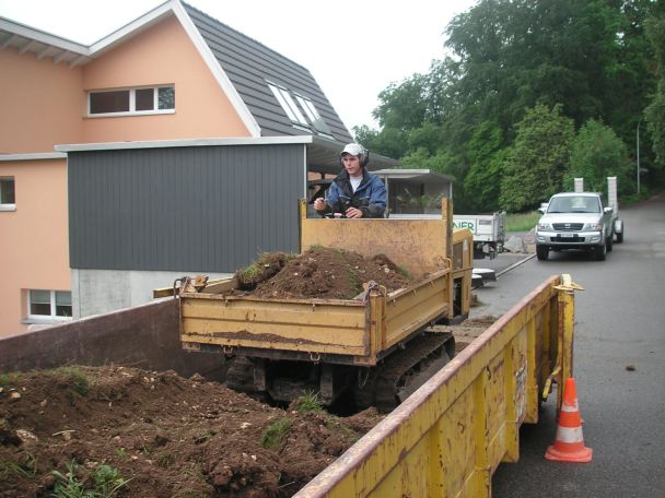bei der Arbeit�Mergelweg�Alex Fiore�Neuendorf