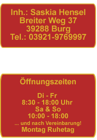 Ihr freundliches Caf&eacute; in der Altstadt von Burg