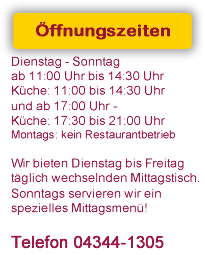 &Ouml;ffnungszeiten