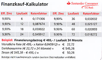 Finanz-Kalkulator
