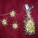 Strohrosette mit Doppelsternchen Strohrosette mit Doppelsternchen