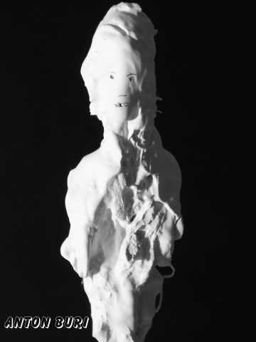 Makellose Gesichtsz&uuml;ge, Detail aus einer Gipsskulptur welche sich in Privatbesitz befindet. Anton Buri, Kunst+Architektur, Lohn - Ammannsegg, Schweiz