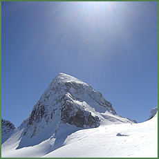 Piz Buin (3312m)- h&ouml;chster Berg Vorarlbergs, Gemeindegebiet Gaschurn / Silvretta