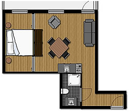 Appartment 103, 2 Pax