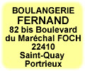 boulangerie p&acirc;tisserie fernand saint-quay portrieux