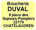 boucherie charcuterie duval ch&acirc;telaudren