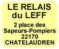 restaurant le relais du leff ch&acirc;telaudren