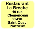 restaurant la breche saint-quay portrieux