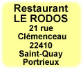 restaurant le rodos couscous saint-quay portrieux