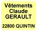 v&ecirc;tements mode claude gerault quintin