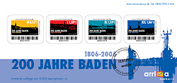 Sondermarke 200 Jahre Baden