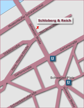 Lageplan - Ihr Weg zu Schloberg und Reich - Salon Sachsenhausen