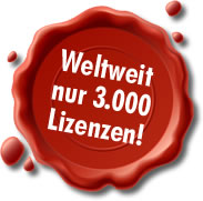 Weltweit nur 3000 Lizenzen!