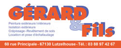 Peintures G�rard et Fils 60 rue Principale � LUTZELHOUSE