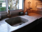 plan de cuisine en Granit Kasmir White 