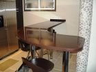 plan de cuisine en Quartz Marron 