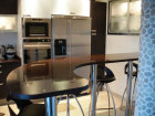 plan de cuisine en Quartz Marron