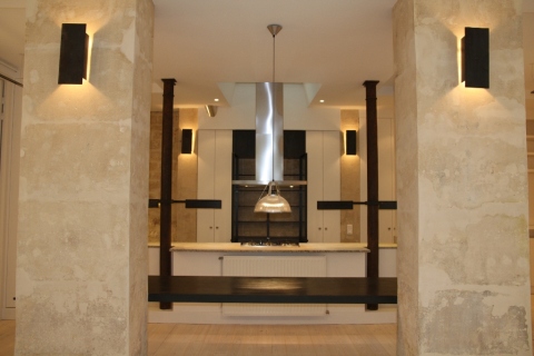 plan de cuisine en kasmir white vieilli 