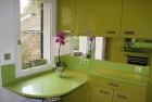 plan de cuisine en quartz Silestone Verde fun