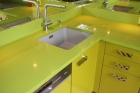 plan de cuisine en quartz Silestone Verde fun
