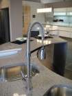 plan de cuisine en quartz Silestone chrome