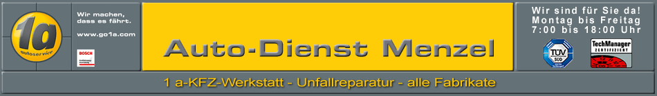 1a Autodienst Menzel - Unfallreparatur - KFZ-Werkstatt