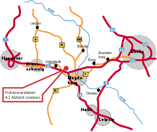 Landkarte Anfahrt
