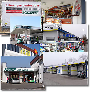 Tankstelle Kälberer in 73066 Uhingen - Tanken, Anhängerverleih, DVD-Verleih, Waschen, Autowaschen, Autopflege, Cleanpark, Imbiss