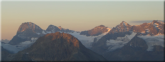 Sonnenaufgang am Piz Buin