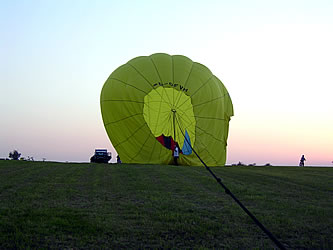 Foto: Landung im Abendrot