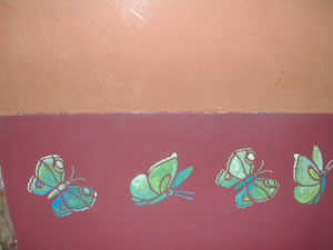 d�coration assur�e avec les pochoirs d�co